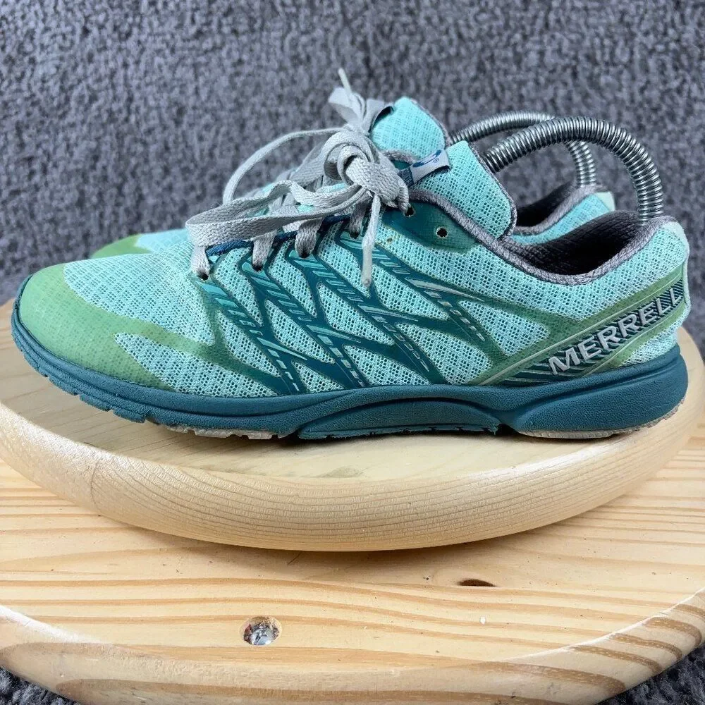 Merrell Bare Access Arc Trail Running Shoe Womens Size 7.5 Teal Outdoor Sneaker